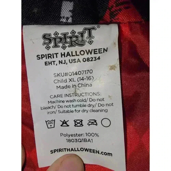 Spirit Halloween Twisted Circus Suit Child size XL 14-16 - Picture 3 of 5